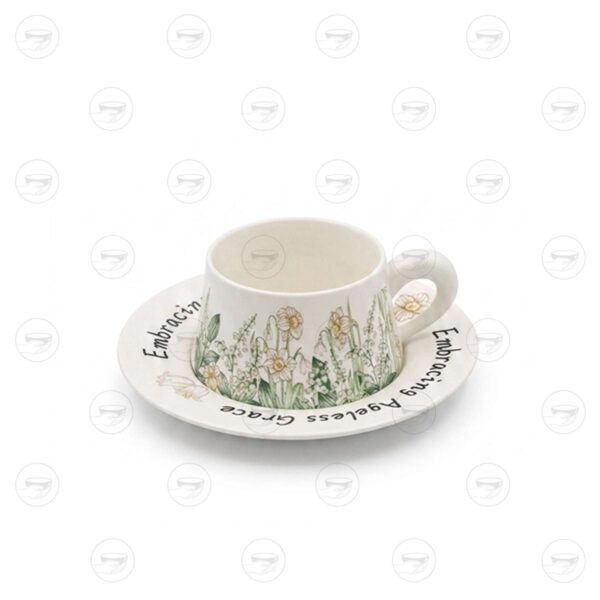 فنجان و نعلبکی سرامیک - گیفت کاپ