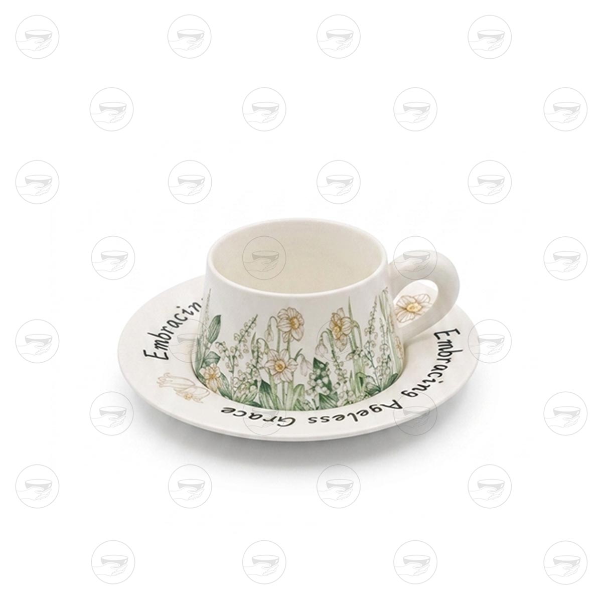 mug فنجان و نعلبکی سرامیک - گیفت کاپ - Image 1